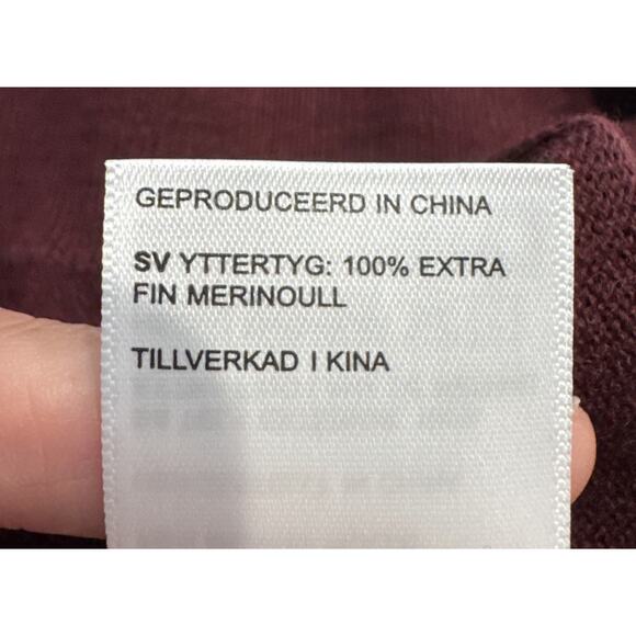 UNTUCKit 1/4 Zip Sweater Men’s Size XXXL Merino Wool Pullover Burgundy Work - Picture 7 of 7